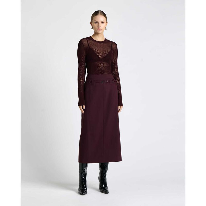 Cue European Tailored Column Midi Skirt image number 3